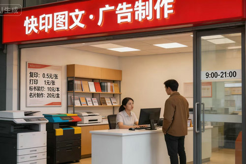 郑州图文店加盟选址需要注意什么?